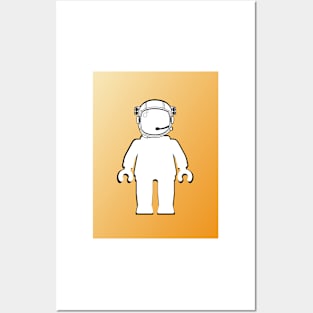 Banksy Style Astronaut Minifig, Customize My Minifig Posters and Art